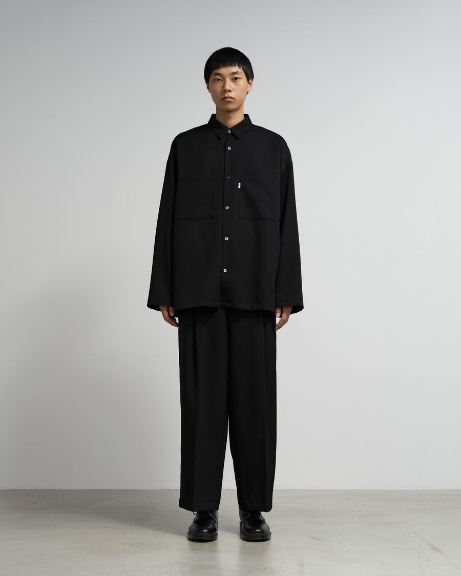 Scale Off Wool Wide Slacks