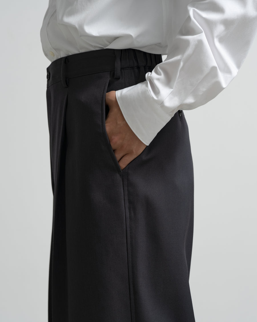 Scale Off Wool Wide Slacks