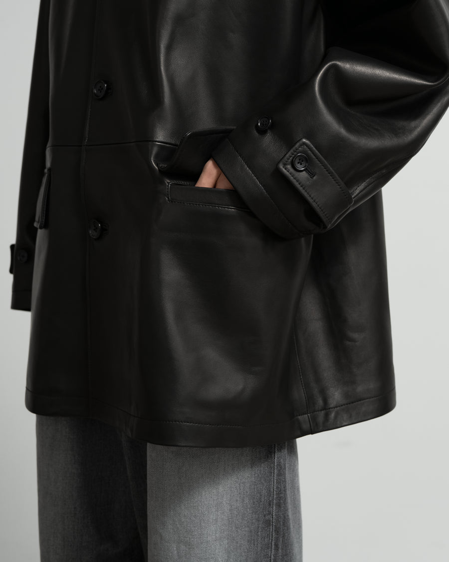 Lamb Leather Car Coat – Graphpaper