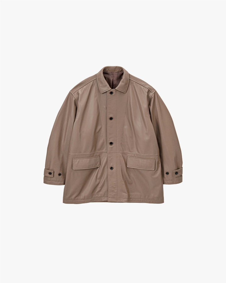 Lamb Leather Car Coat