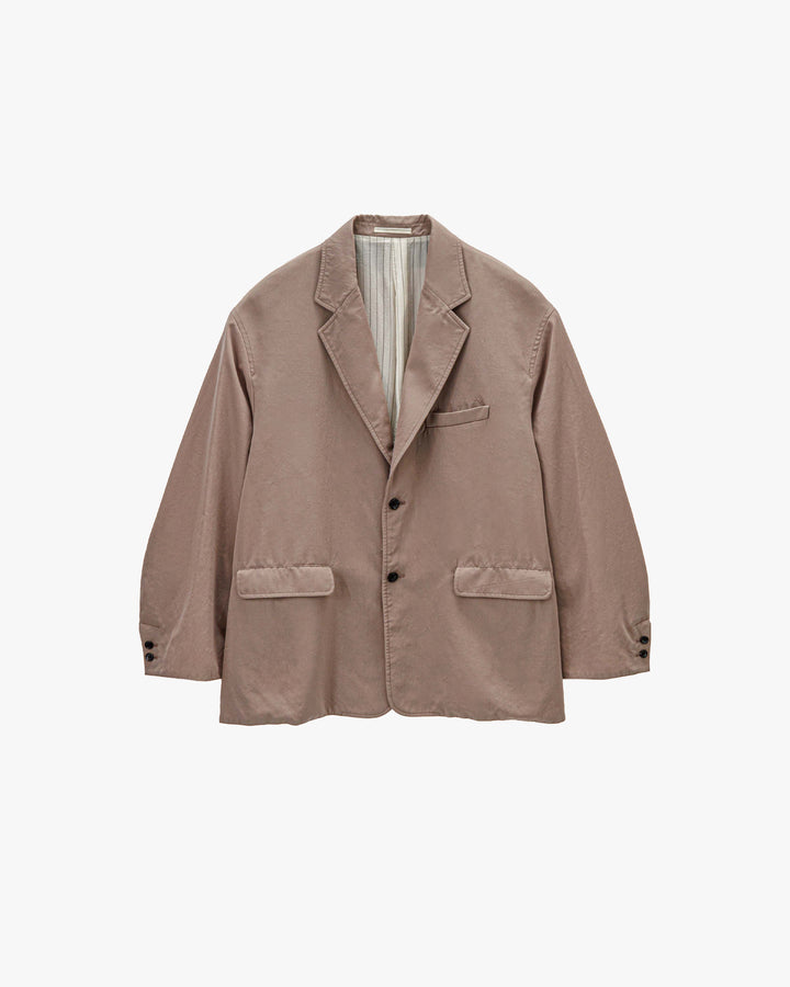 Fulled Wool Twill Oversized Jacket