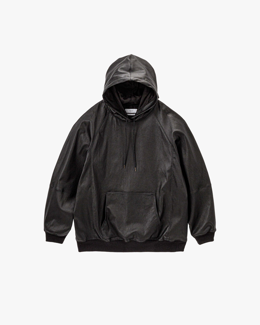Bonded Leather Hooded Pullover – Graphpaper