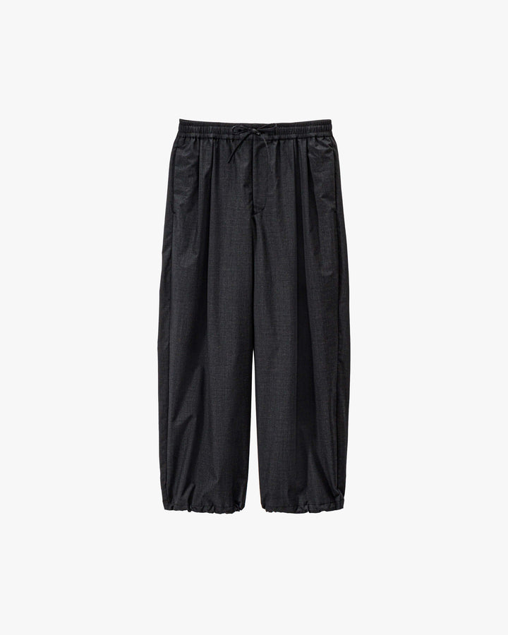 Fine Wool Heather Drawstring Track Pants