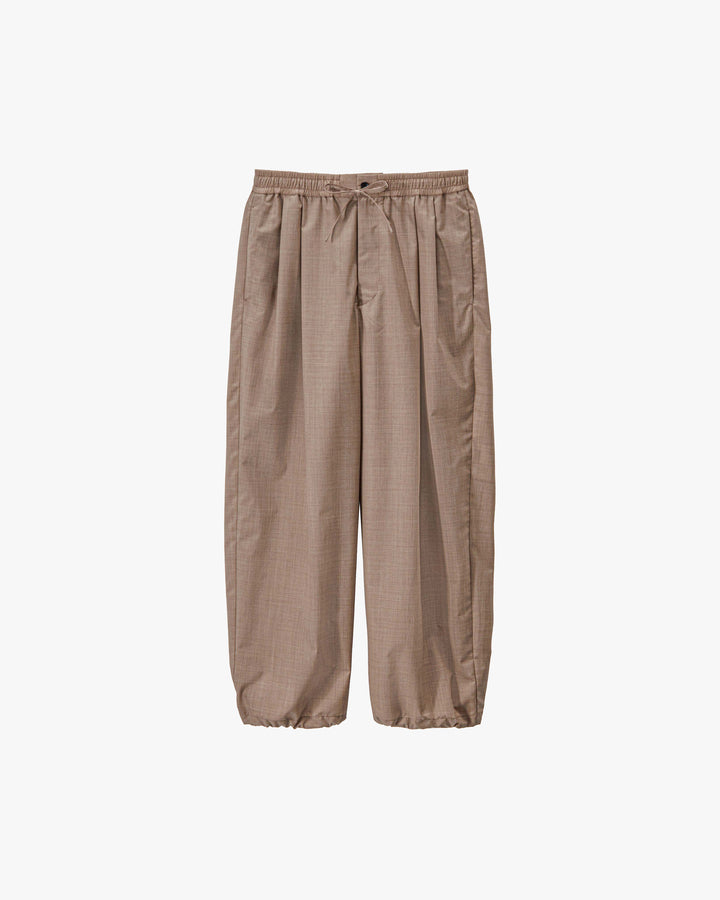 Fine Wool Heather Drawstring Track Pants