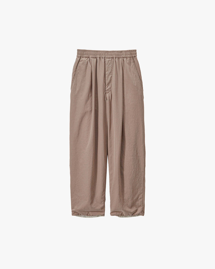 Fulled Wool Twill Wide Easy Pants