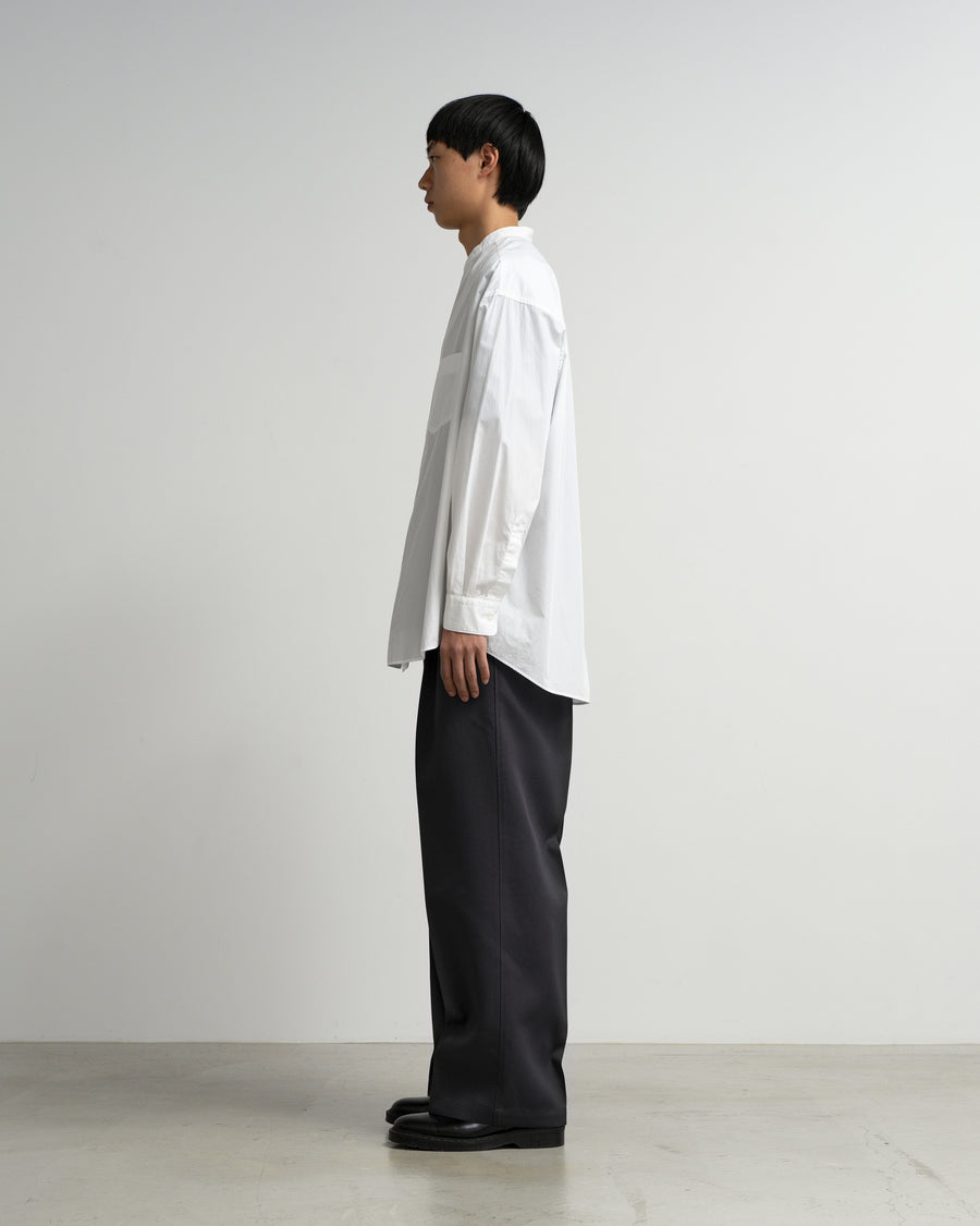 Broad L/S Oversized Band Collar Shirt – Graphpaper