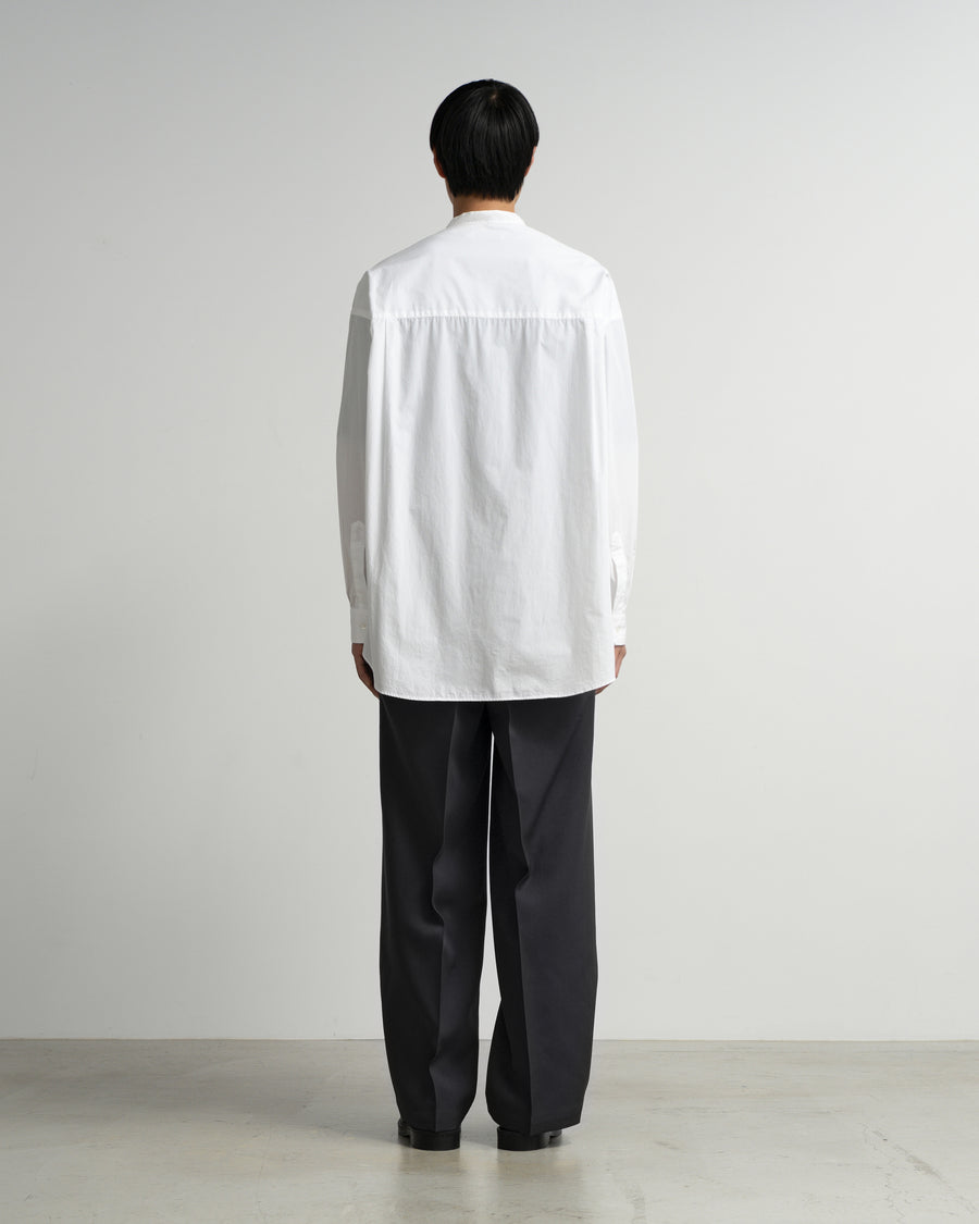 Broad L/S Oversized Band Collar Shirt – Graphpaper