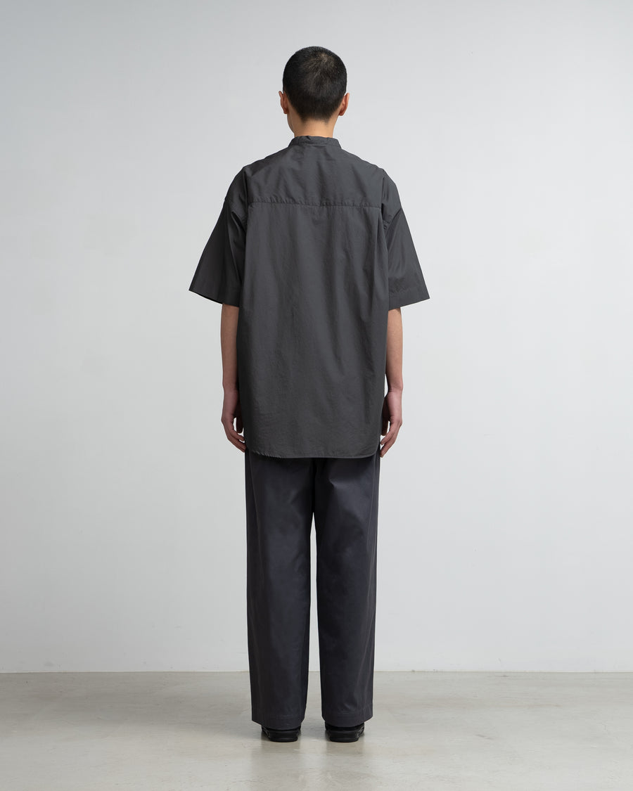 Broad S/S Oversized Band Collar Shirt – Graphpaper