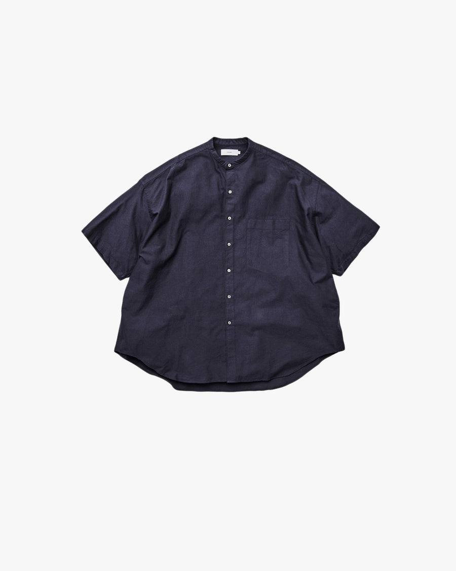 Oxford S/S Oversized Band Collar Shirt – Graphpaper