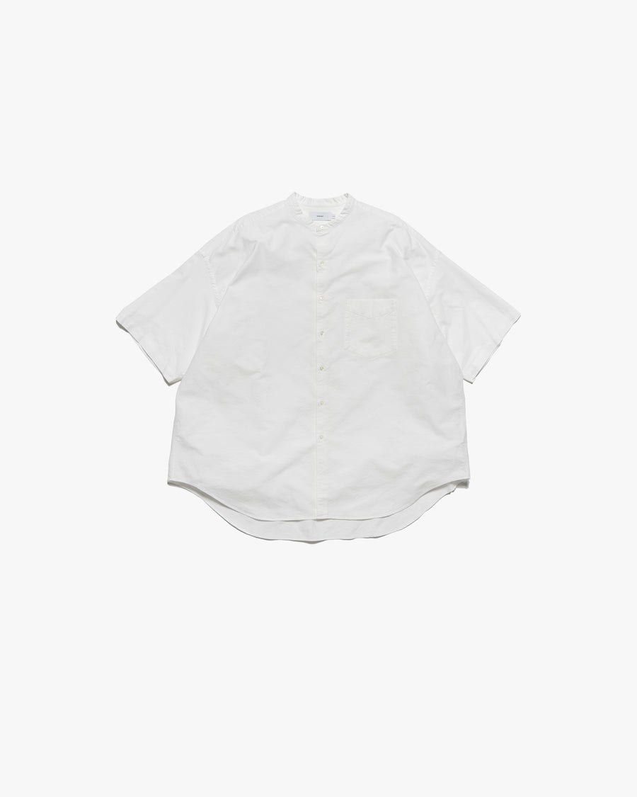 Oxford S/S Oversized Band Collar Shirt – Graphpaper