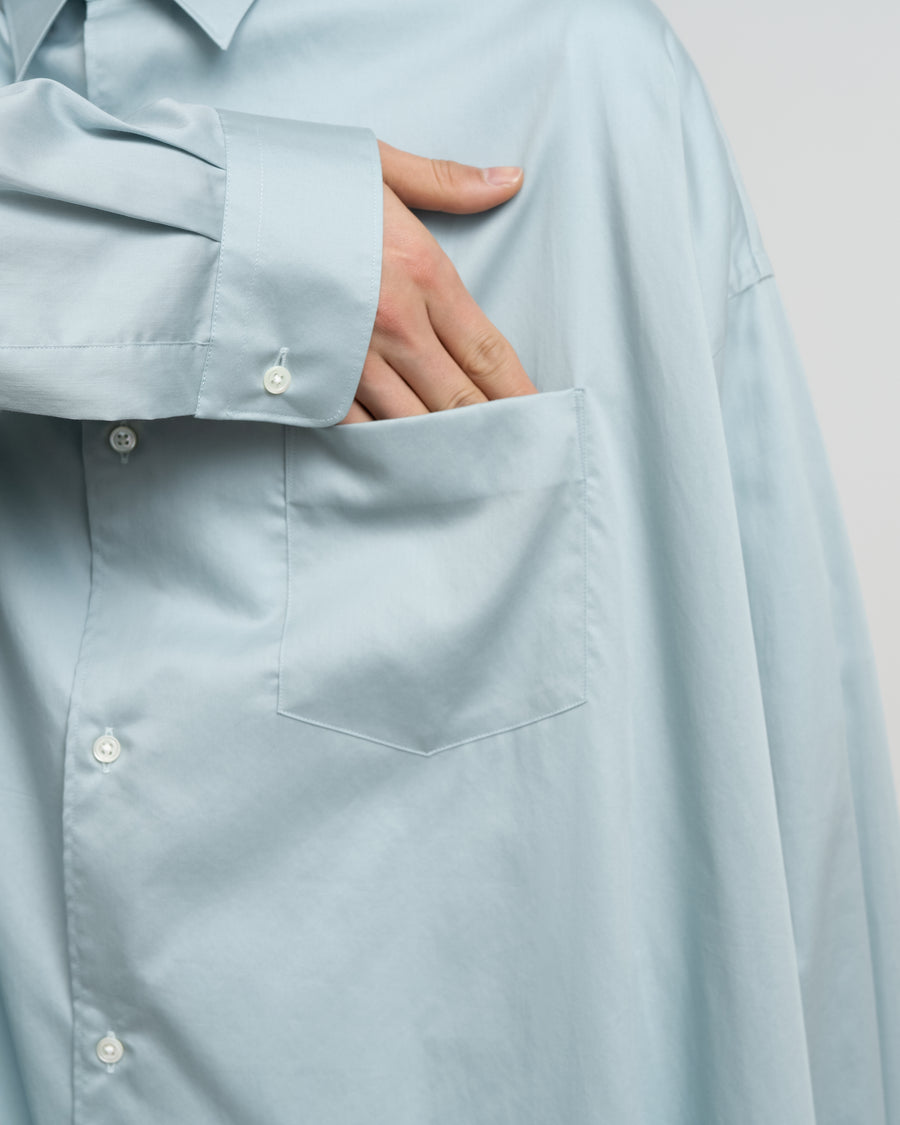 Silicon Poplin Oversized Regular Collar Shirt – Graphpaper