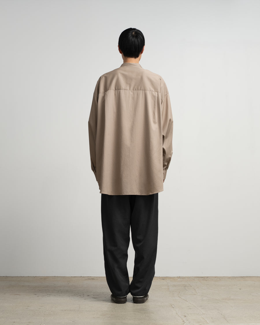 Silicon Poplin Oversized Band Collar Shirt – Graphpaper