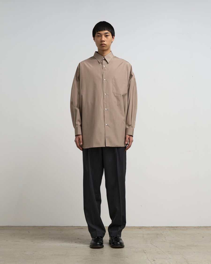 ALUMO for Graphpaper L/S Oversized Regular Collar Shirt