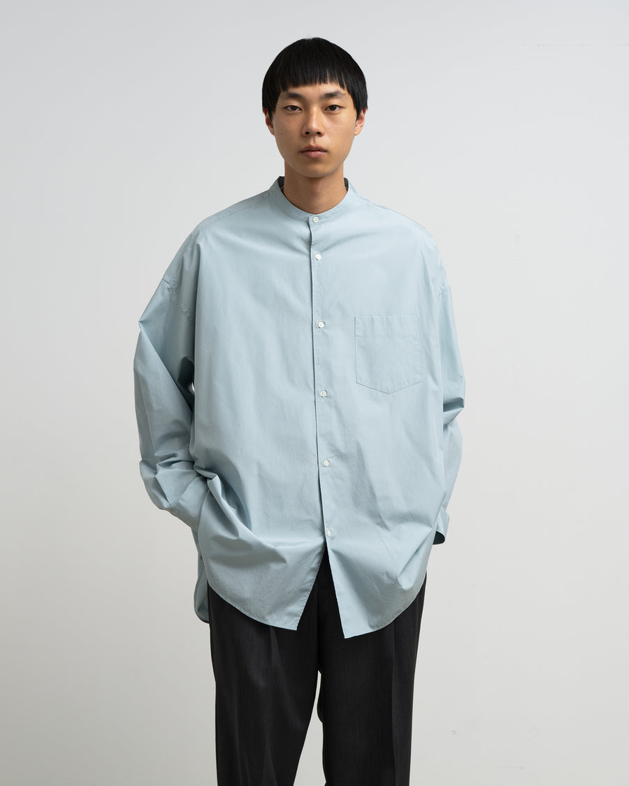 Graphpaper) Graphpaper Oversized Band Collar Shirt Broad S⁄S