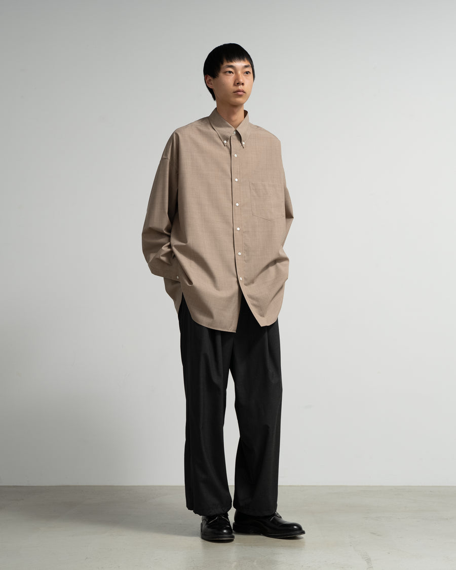 Fine Wool Heather Oversized L/S B.D. Shirt – Graphpaper