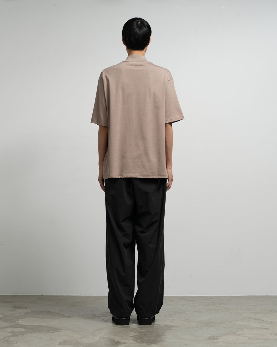 Tri Spun Cotton S/S Henley High Neck Tee – Graphpaper