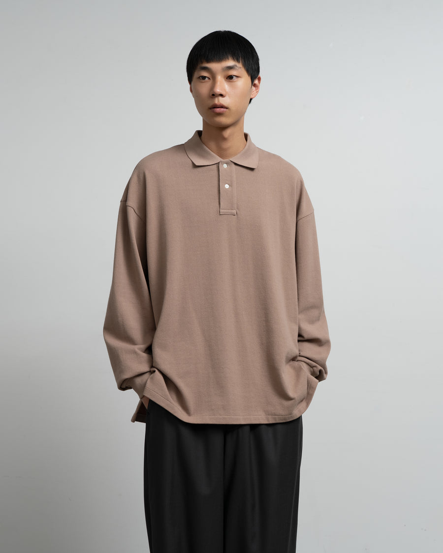 Cotton Pique Jersey L/S Polo – Graphpaper
