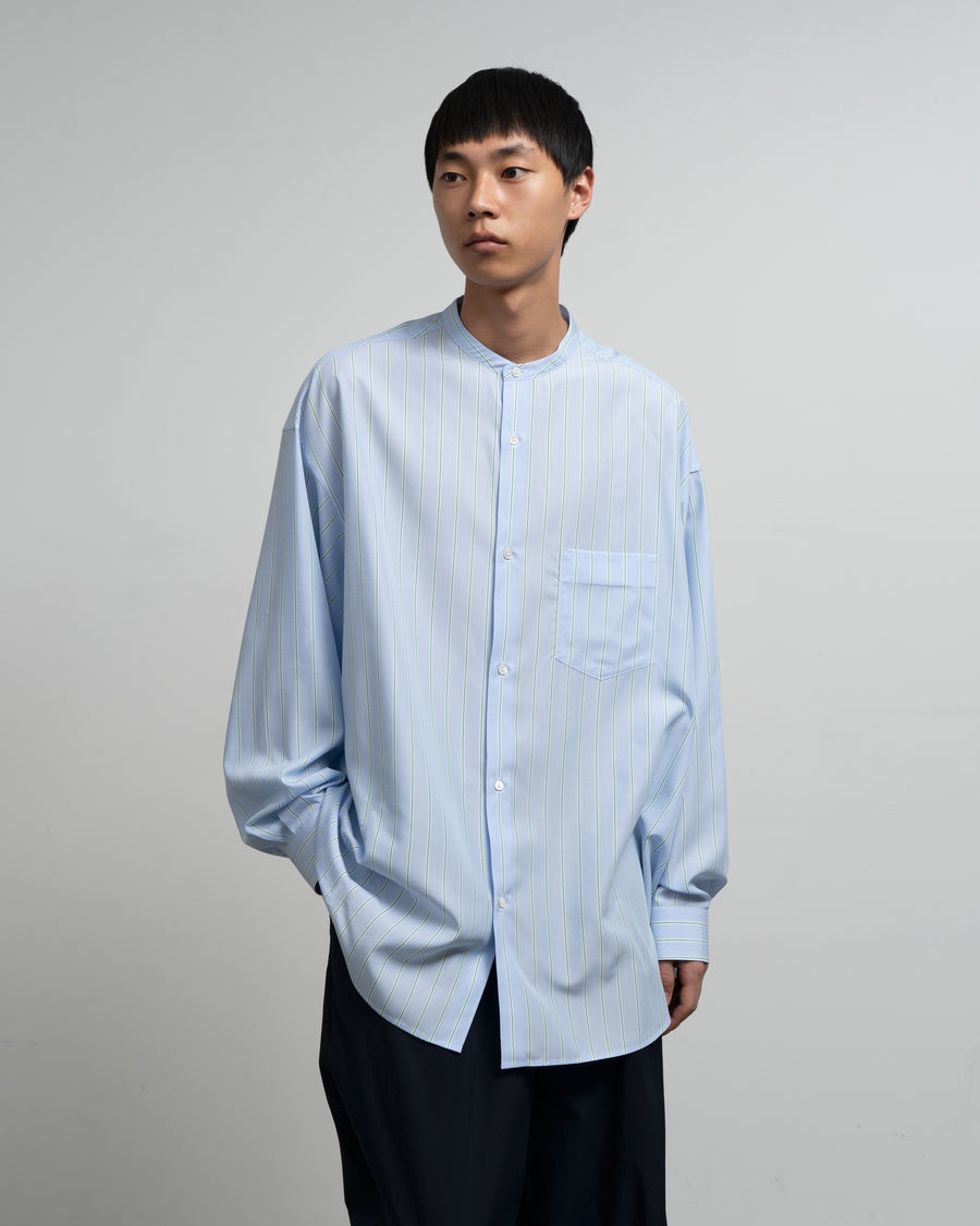 SIDOGRAS L/S Oversized Band Collar Shirt – Graphpaper