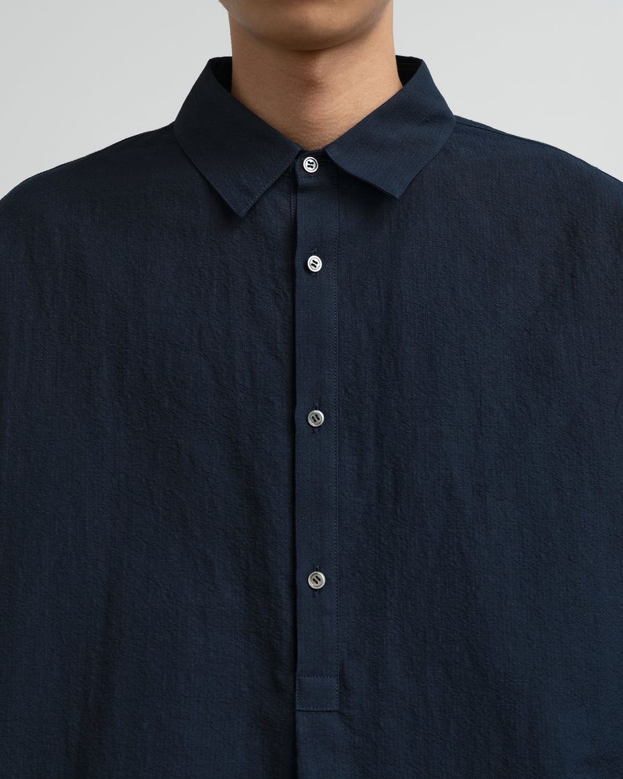 Cotton Linen Seersucker L/S Pullover Shirt – Graphpaper