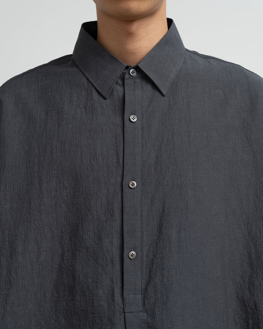 Cotton Linen Seersucker Short Sleeve Pullover Shirt – Graphpaper