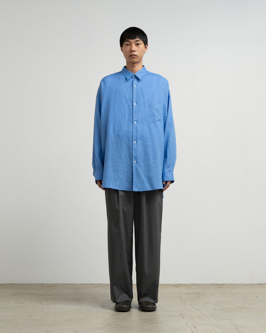 Linen L/S Oversized Regular Collar Shirt – Graphpaper