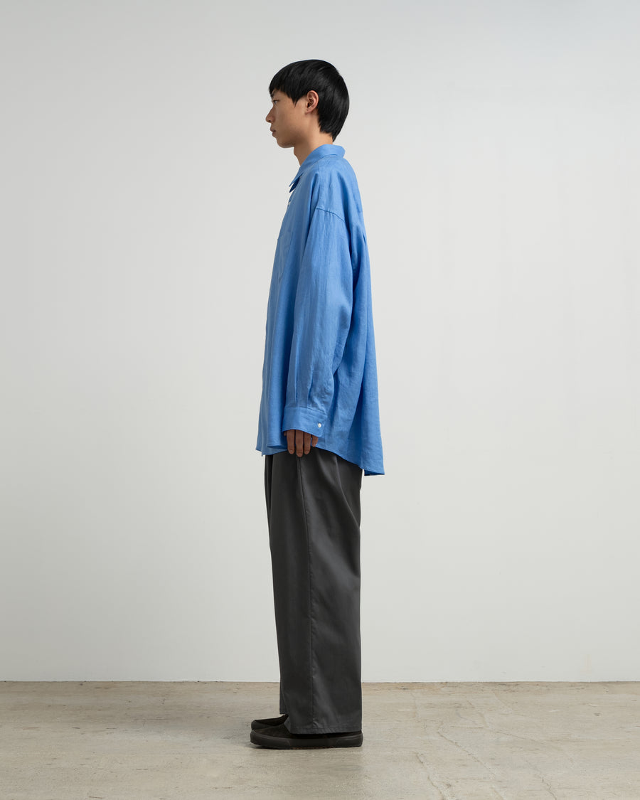 Linen L/S Oversized Regular Collar Shirt – Graphpaper
