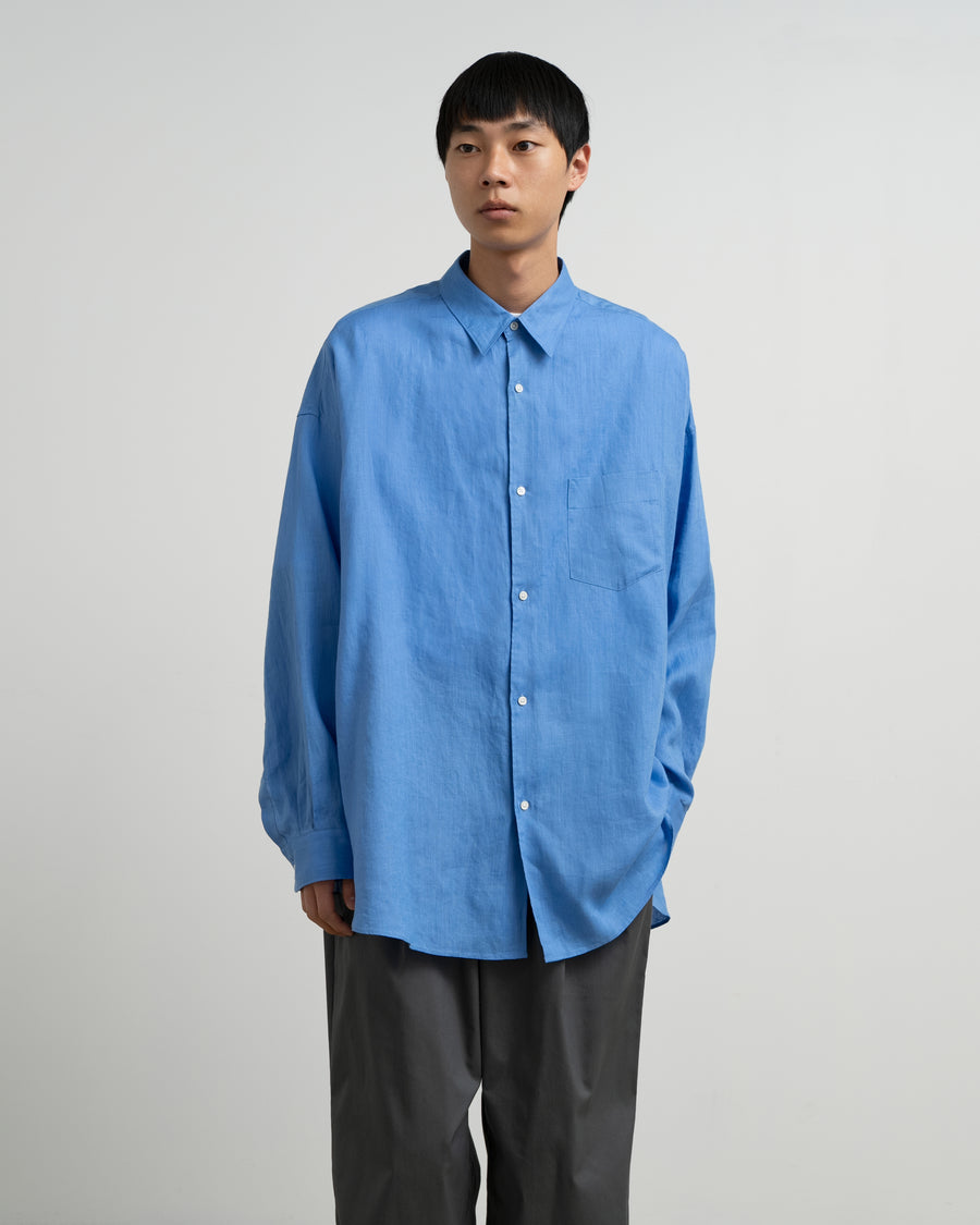 Linen L/S Oversized Regular Collar Shirt – Graphpaper
