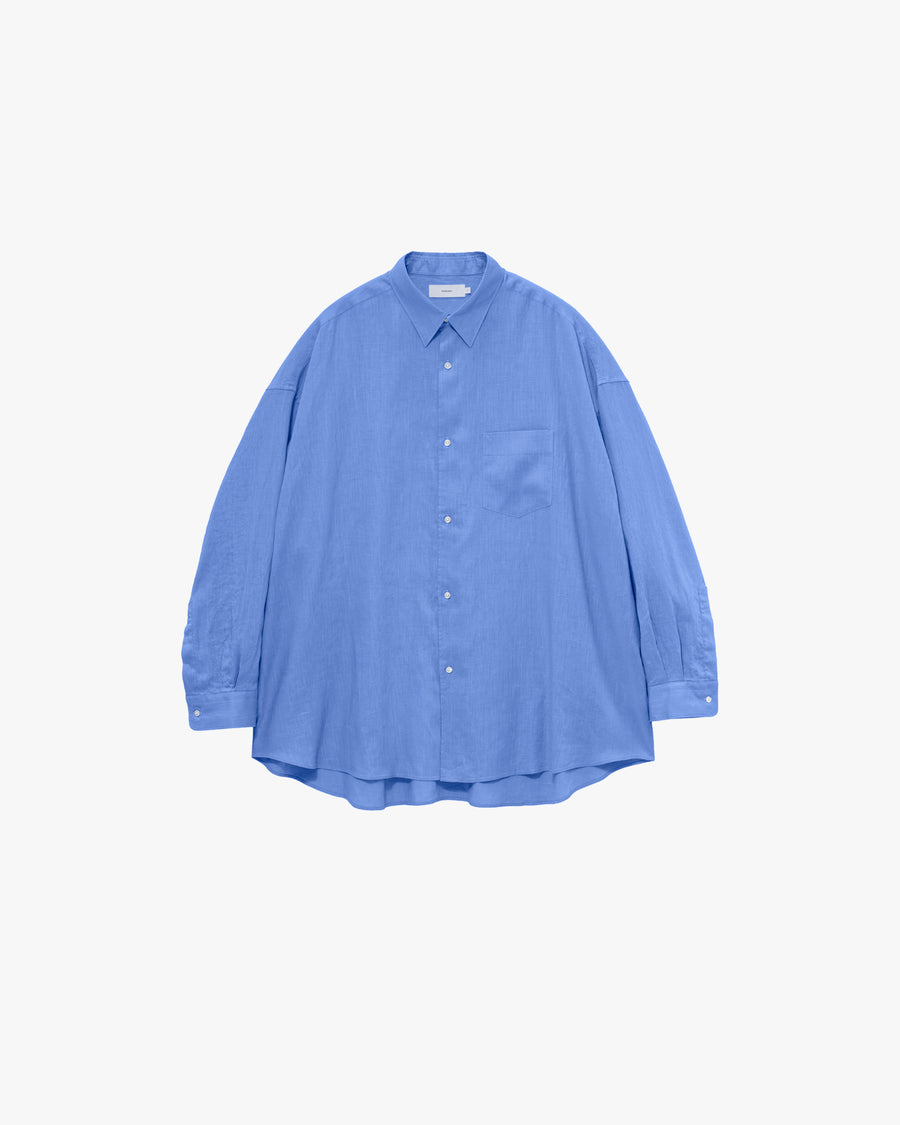 Linen Long-Sleeve Oversized Regular Collar Shirt – Graphpaper