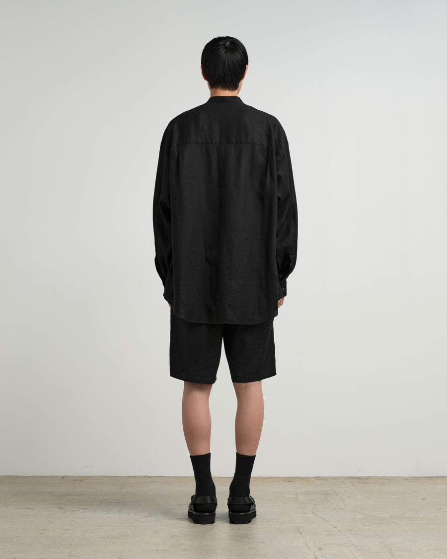 グラフペーパー リネン Oversized Band Collar Shirt Linen L/S Oversized Band Collar Shirt – Graphpaper