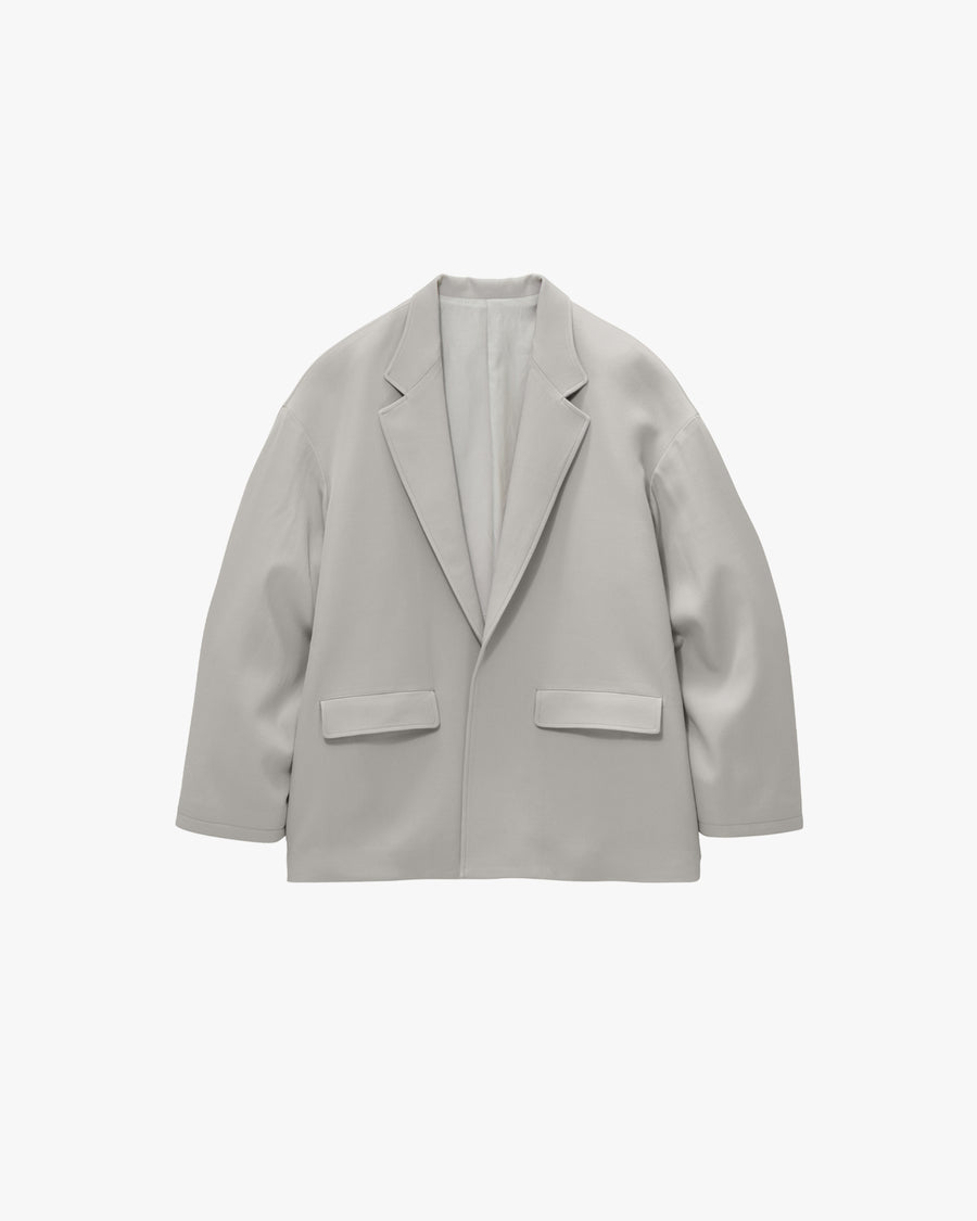 Back Satin Wool Gabardine Open Jacket – Graphpaper