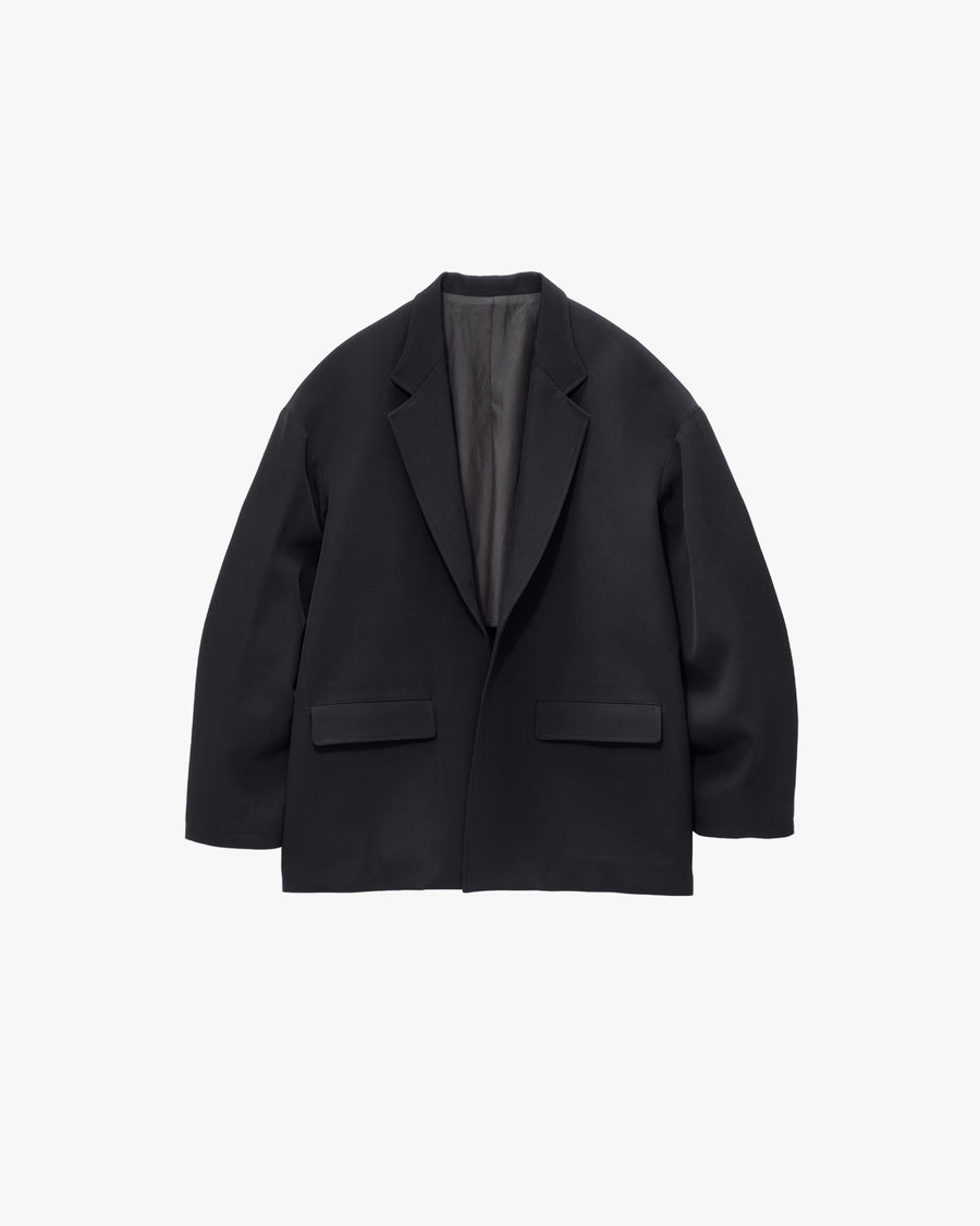 Back Satin Wool Gabardine Open Jacket – Graphpaper