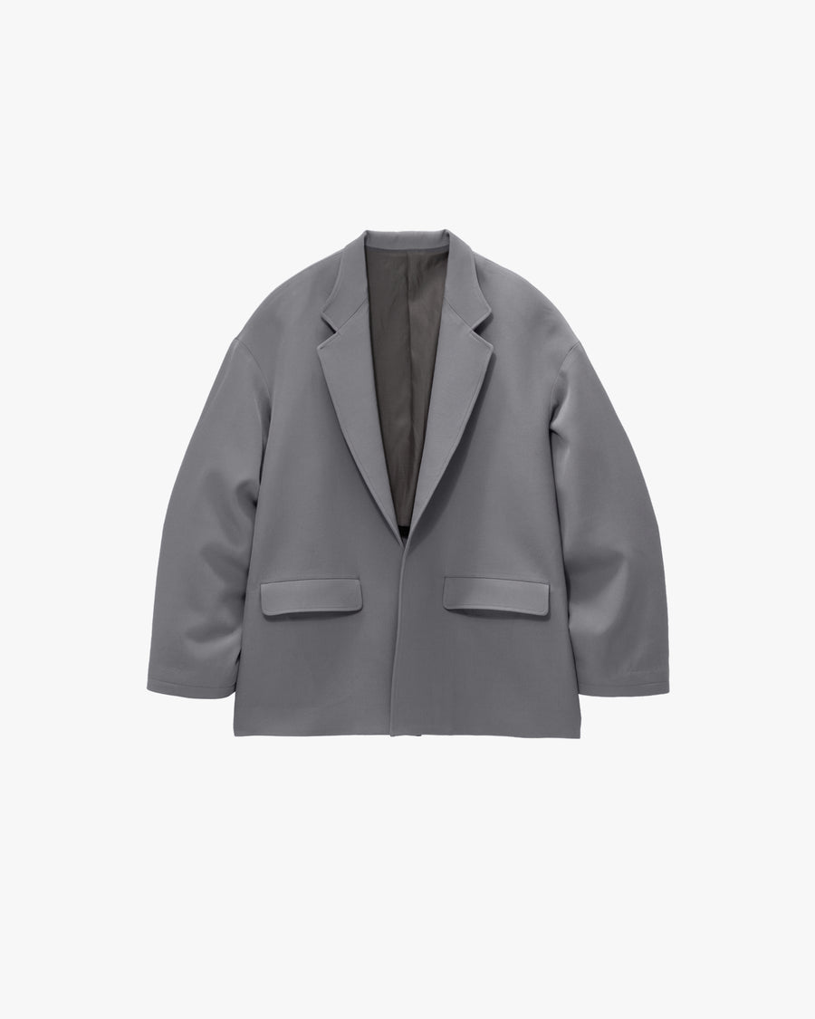 Back Satin Wool Gabardine Open Jacket – Graphpaper