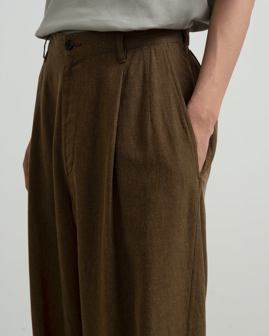 Linen Cupro Oversized Slacks – Graphpaper