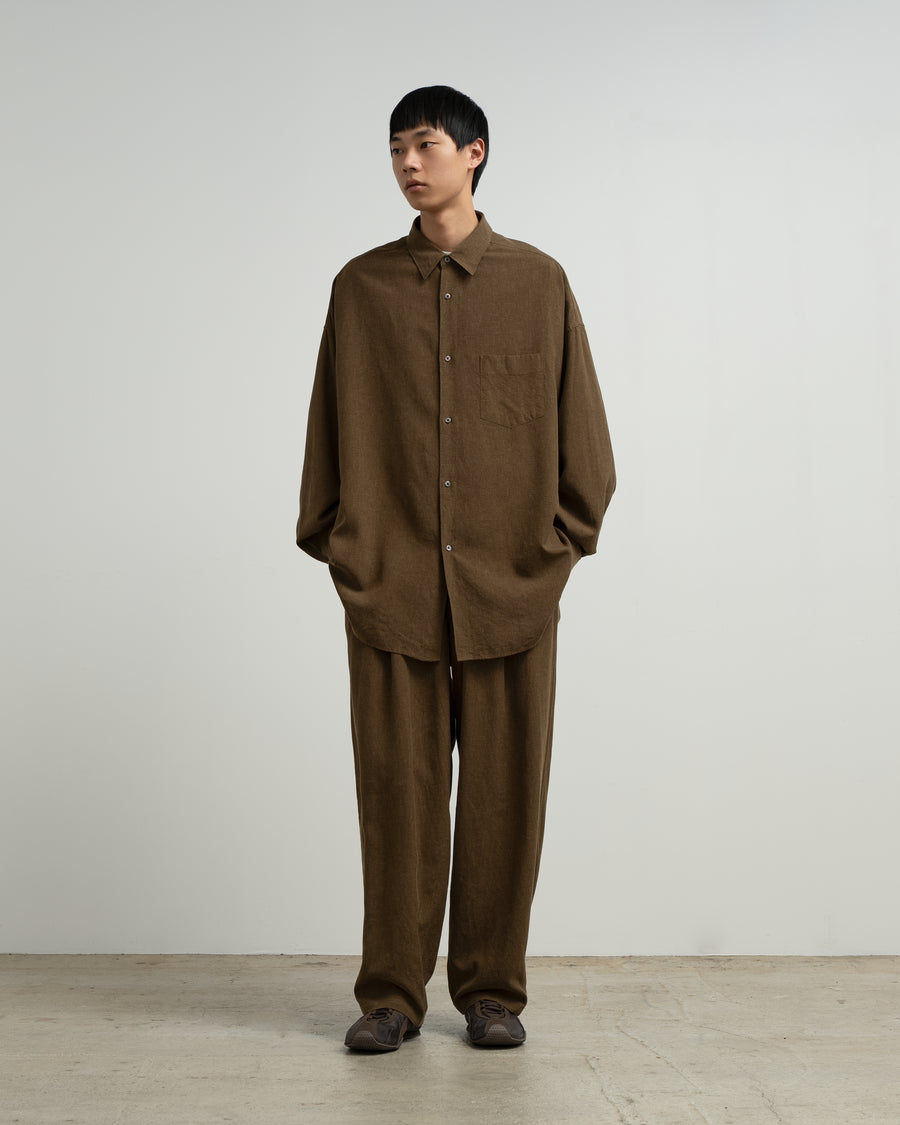 Graphpaper レショップ別注 Oversized Trousers Linen Cupro Oversized Slacks – Graphpaper