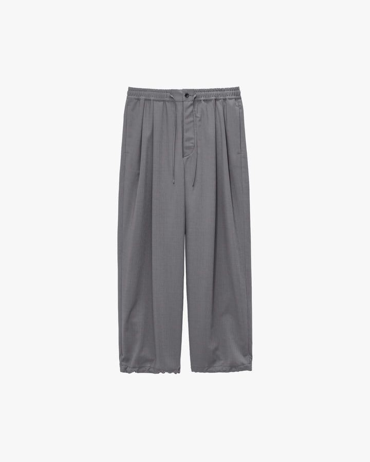 Wool Hopsack Drawstring Track Pants