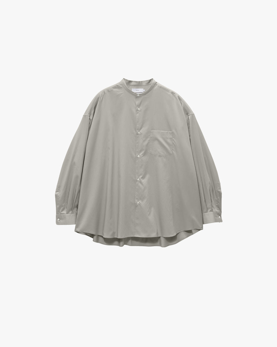 Silicon Poplin Oversized Band Collar Shirt – Graphpaper