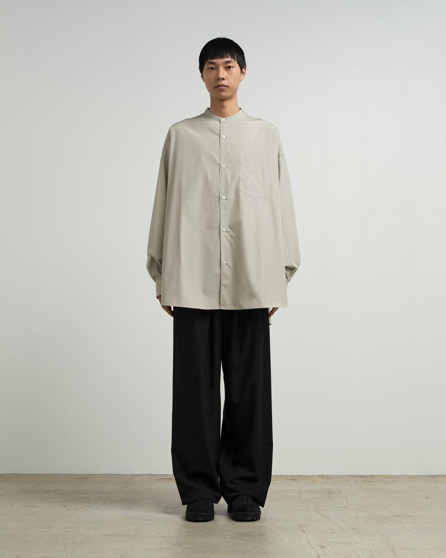 ALUMO for Graphpaper L/S Oversized Band Collar Shirt