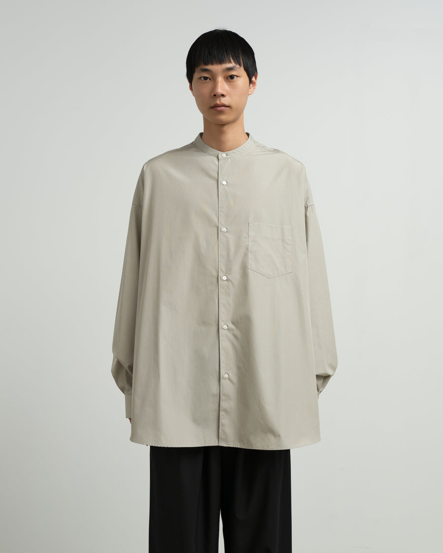 ALUMO for Graphpaper L/S Oversized Band Collar Shirt