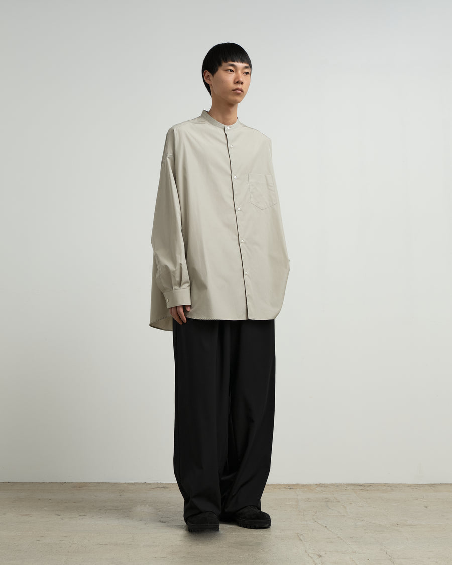 ALUMO for Graphpaper L/S Oversized Band Collar Shirt