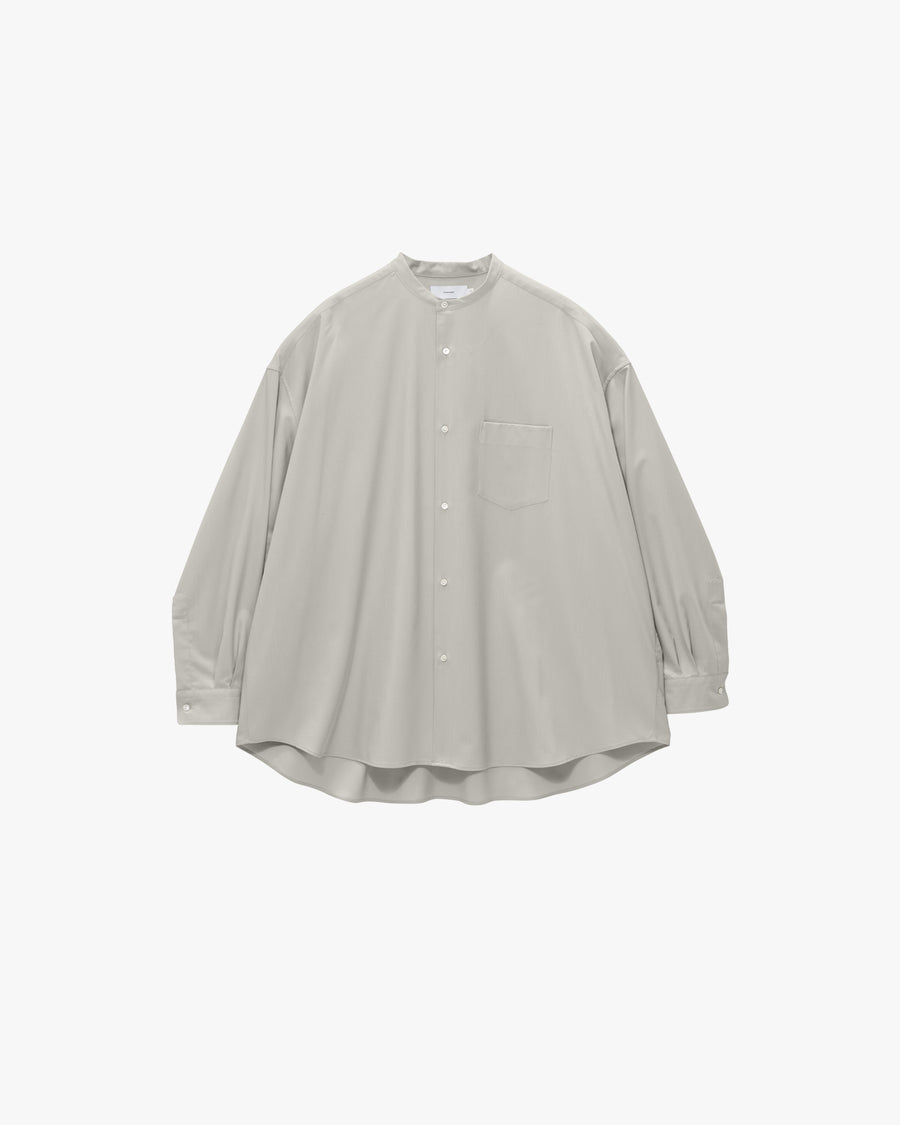 Extra Fine Wool L/S Oversized Band Collar Shirt – Graphpaper