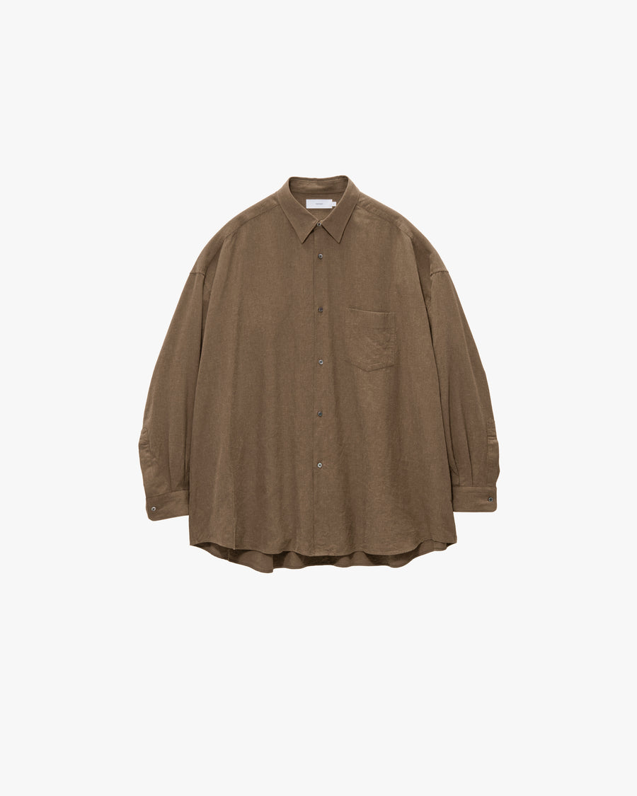 Linen Cupro L/S Oversized Regular Collar Shirt – Graphpaper