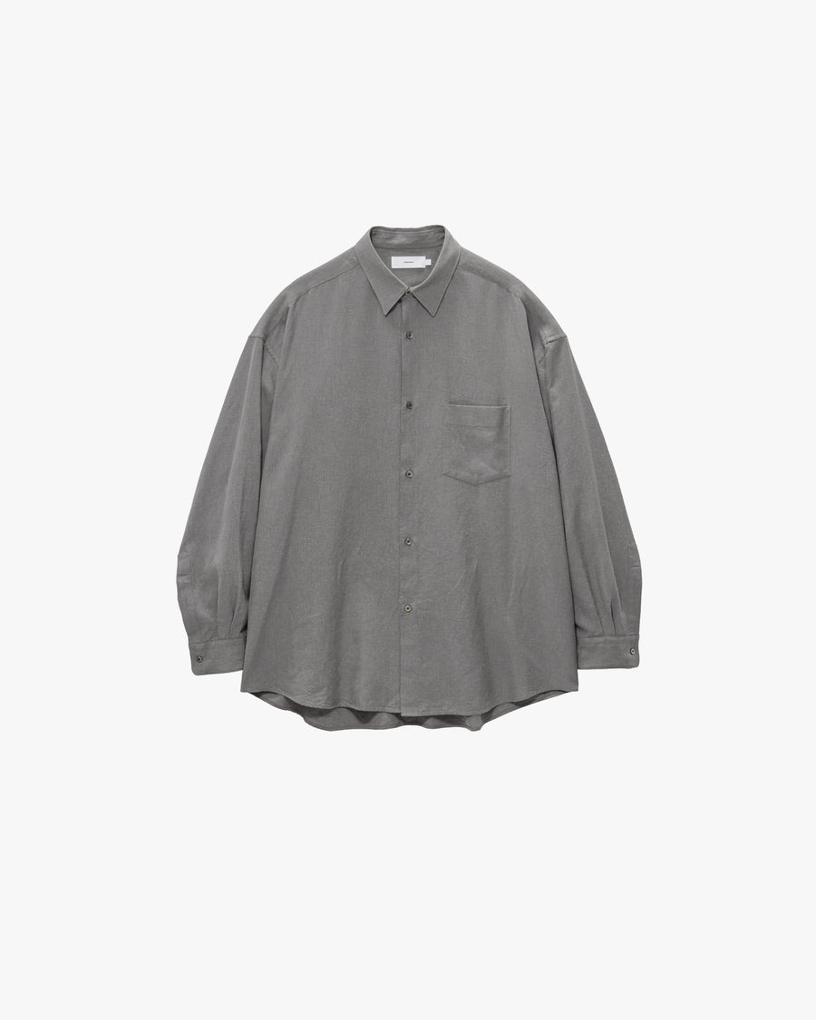Linen Cupro L/S Oversized Regular Collar Shirt – Graphpaper