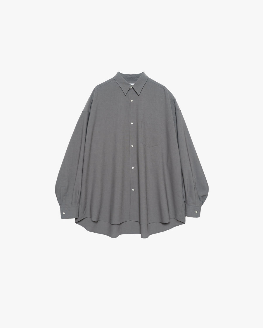 Wool Hopsack L/S Oversized Regular Collar Shirt – Graphpaper