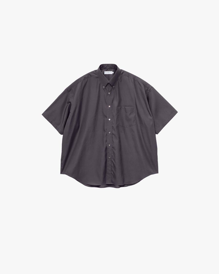 トップス GRAPHPAPER 23SS S/S SHIRTS Easy Care Poplin S/S Oversized B.D Shirt – Graphpaper