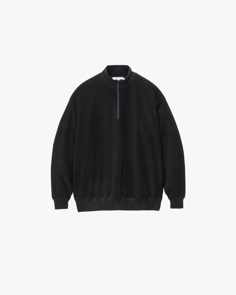 ハッピー※ Graphpaper * Pique Velour Jersey Half Zip Sweatshirt (3