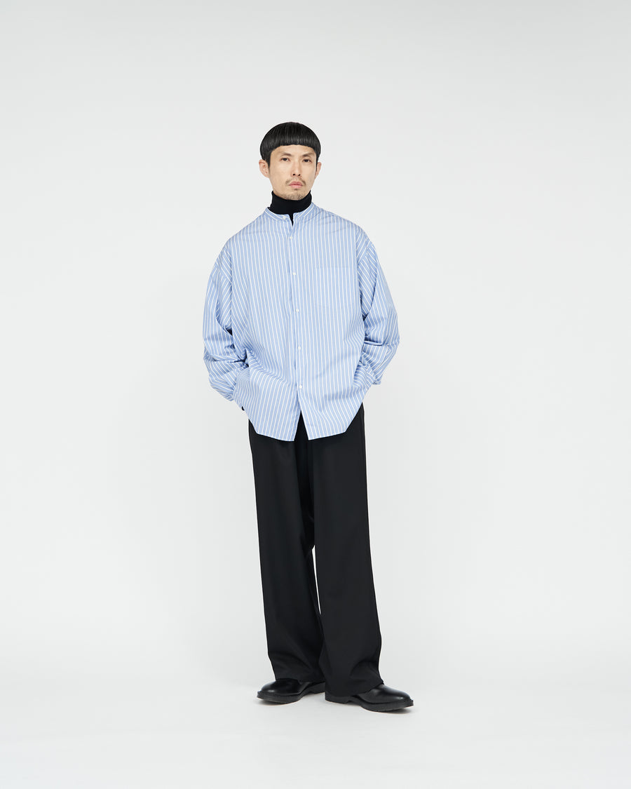 SOKTAS High Count Broad L/S Oversized Band Collar Shirt – Graphpaper