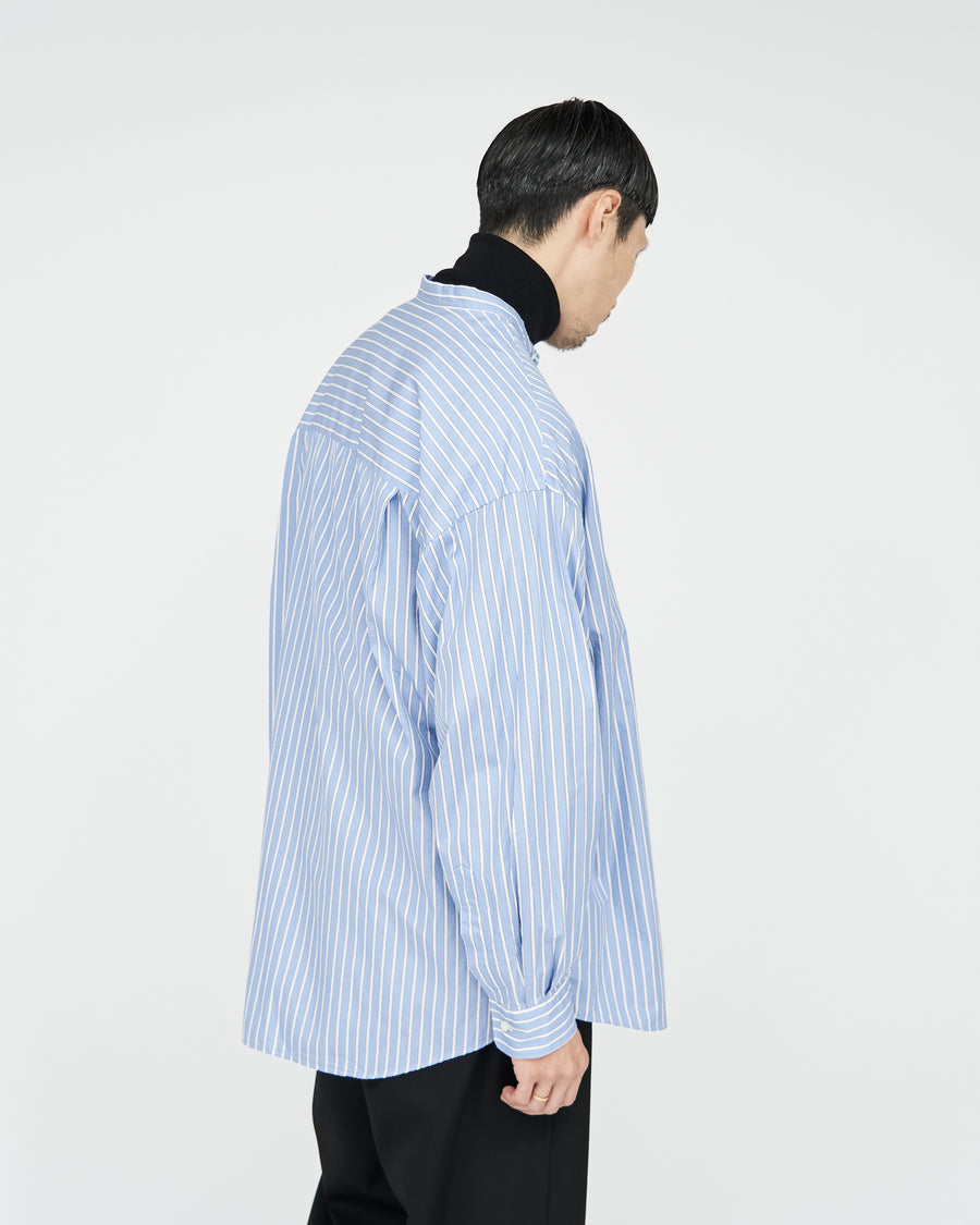 SOKTAS High Count Broad L/S Oversized Band Collar Shirt – Graphpaper