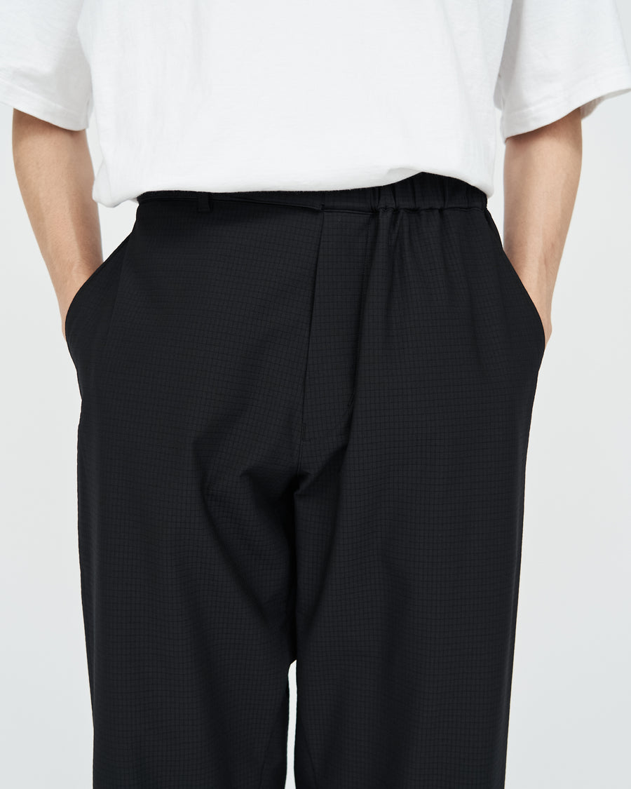 Ripple Jersey Slim Waisted Wide Tapered Chef Pants