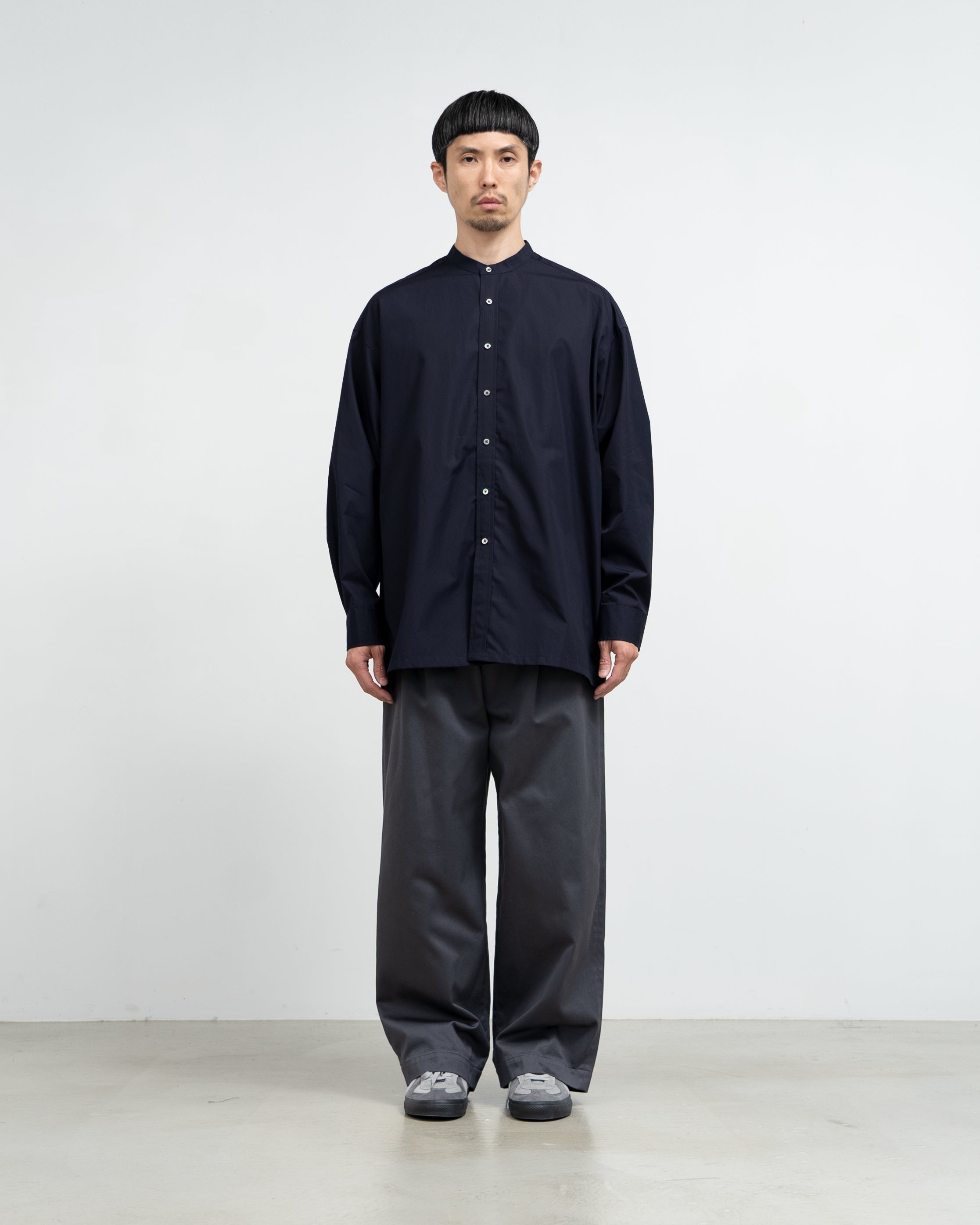 High Count Band Collar Shirt – Graphpaper
