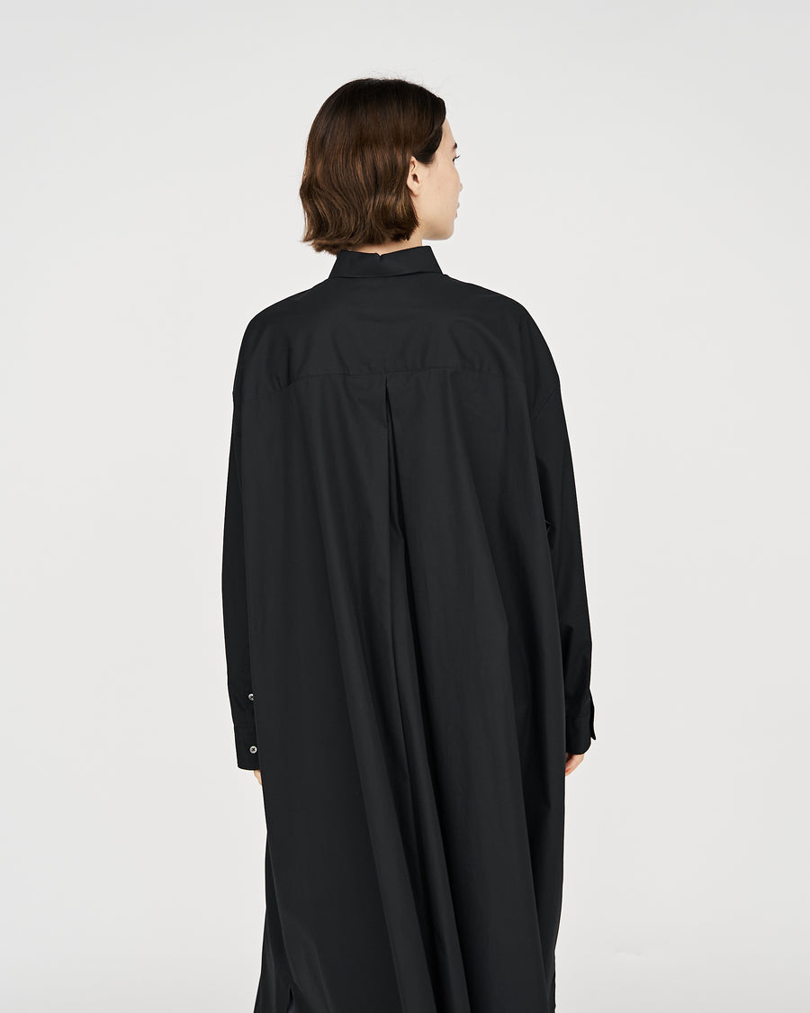 High Count Broad Oversized Regular Collar Shirt Dress